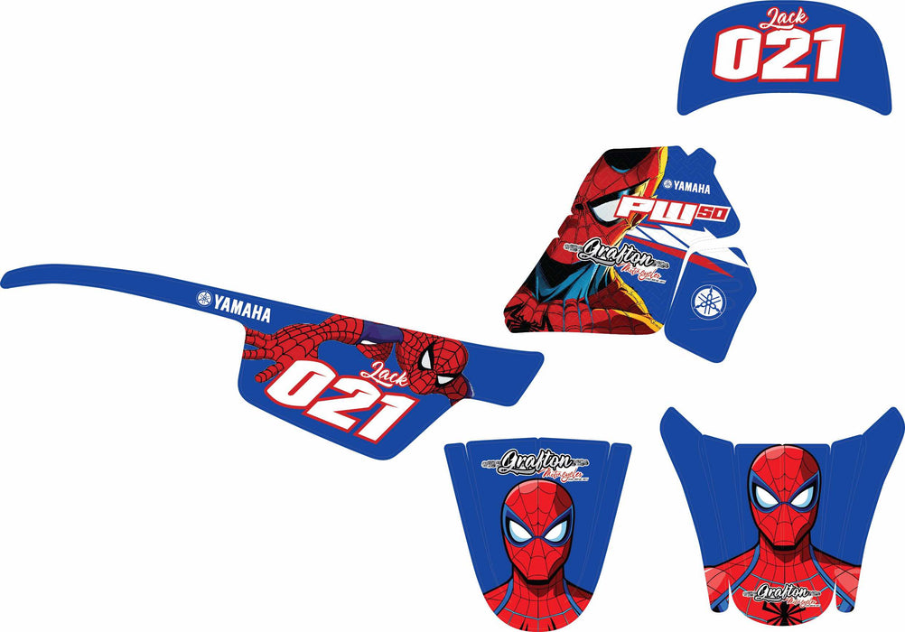 SPIDERMAN design, (customizable graphic kits)