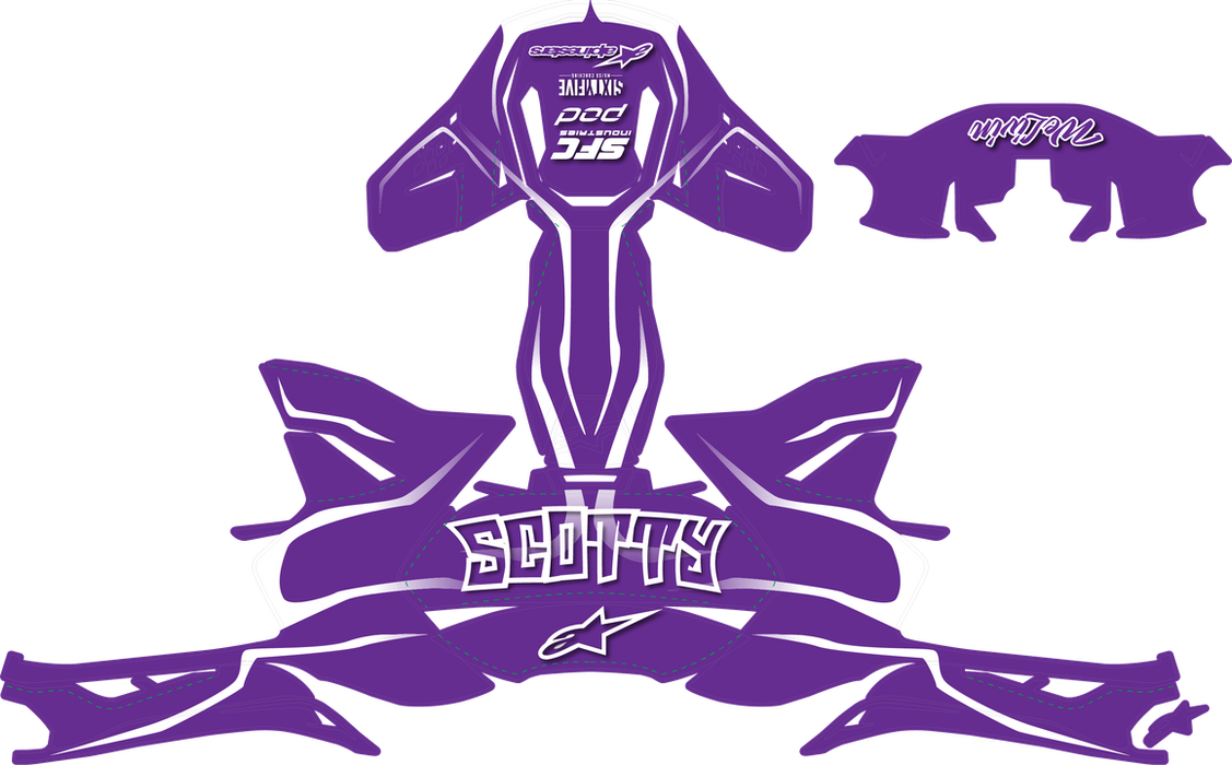 SCOTTY DESIGN (customizable graphic helmet wrap)