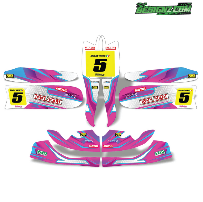 CUT Go Kart decals & graphic kits