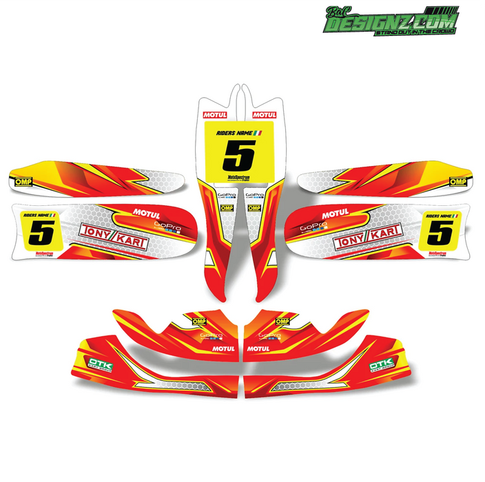 FLAG Go Kart decals & graphic kits