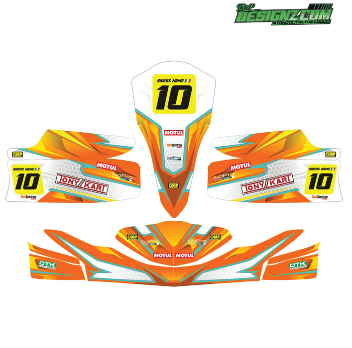 DETERMINE Go Kart decals & graphic kits