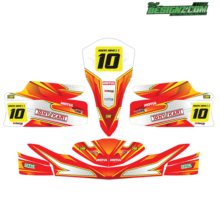 RUN Go Kart decals & graphic kits