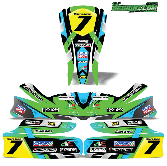 SIDE Go Kart decals & graphic kits