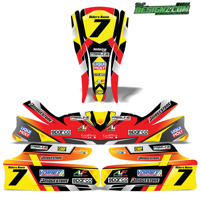 STAGE Go Kart decals & graphic kits