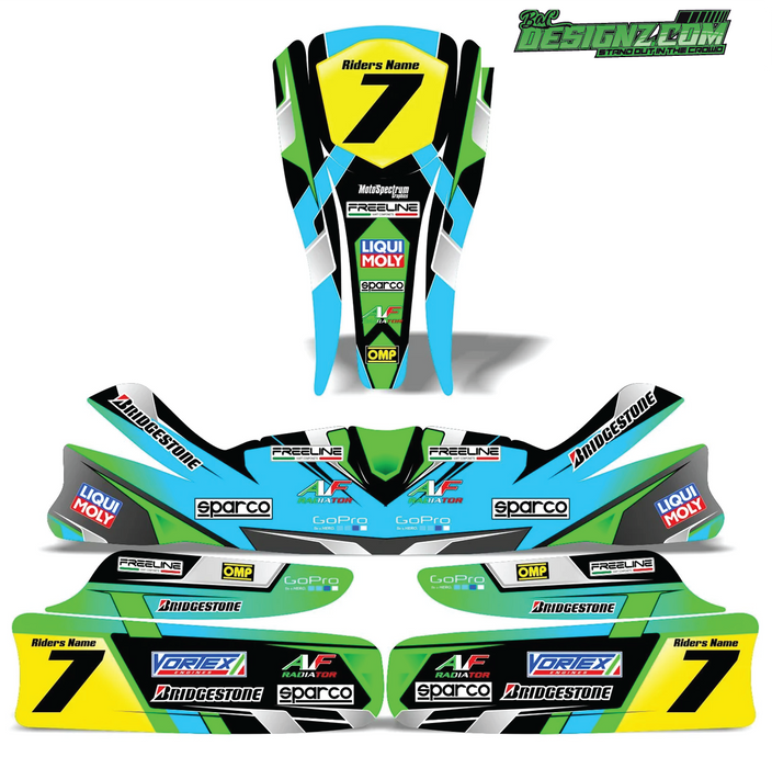 STAG Go Kart decals & graphic kits