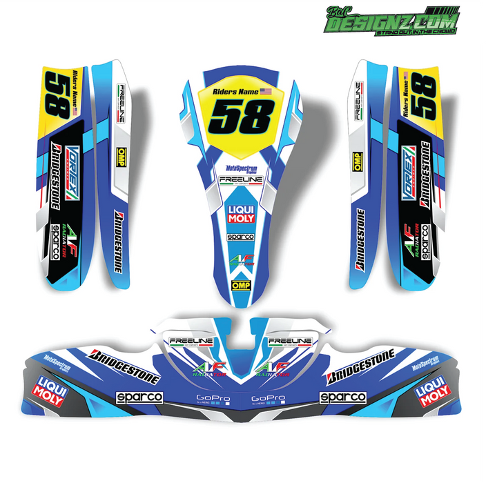 LAP Go Kart decals & graphic kits