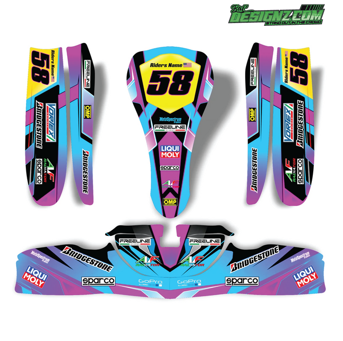 CONTROL Go Kart decals & graphic kits