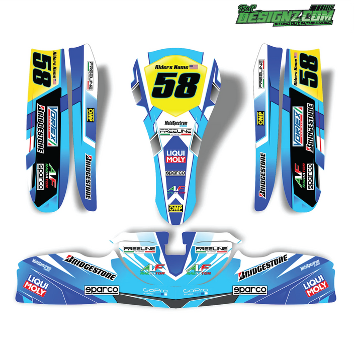 FAN Go Kart decals & graphic kits