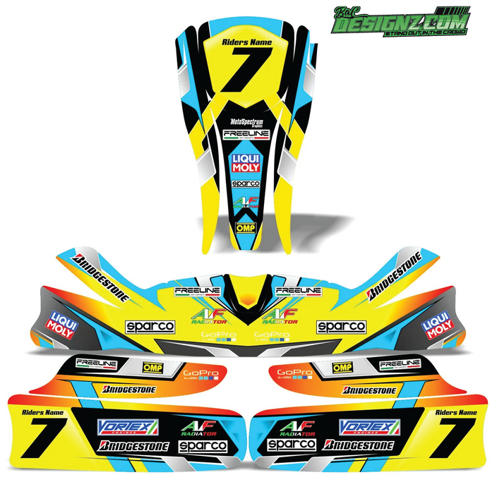 SLAM Go Kart decals & graphic kits