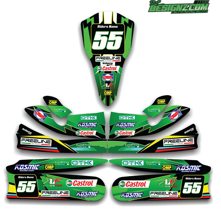 PODIUM Go Kart decals & graphic kits