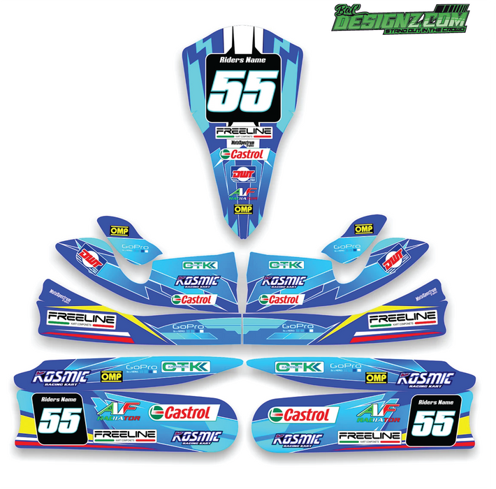 TROPHY Go Kart decals & graphic kits