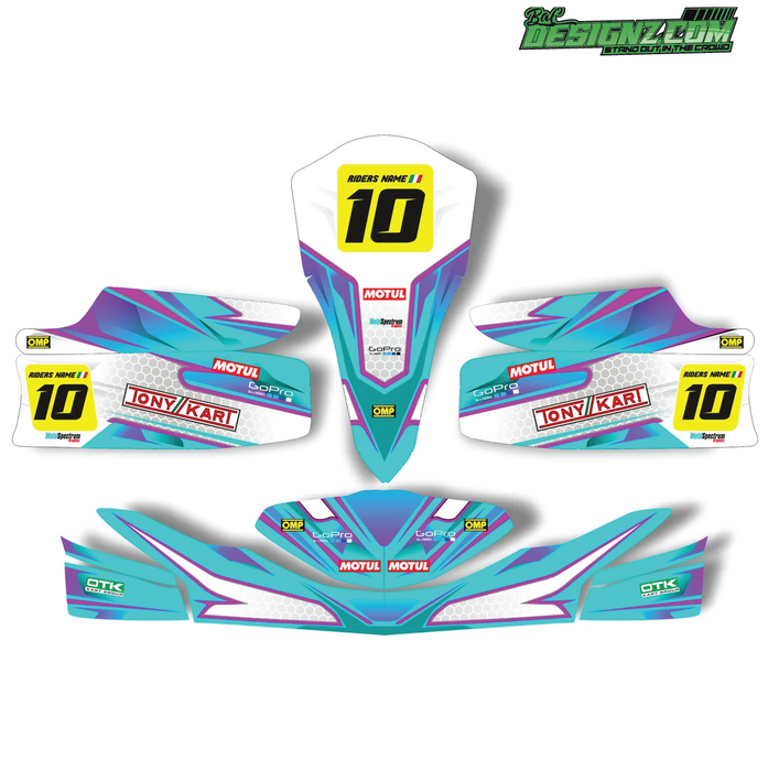 STARTER Go Kart decals & graphic kits
