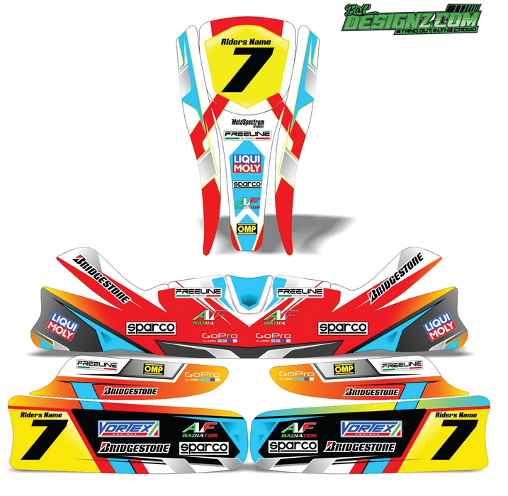 PERSISTANT Go Kart decals & graphic kits