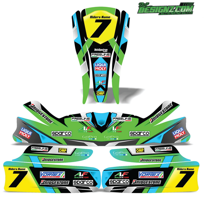 ISO Go Kart decals & graphic kits