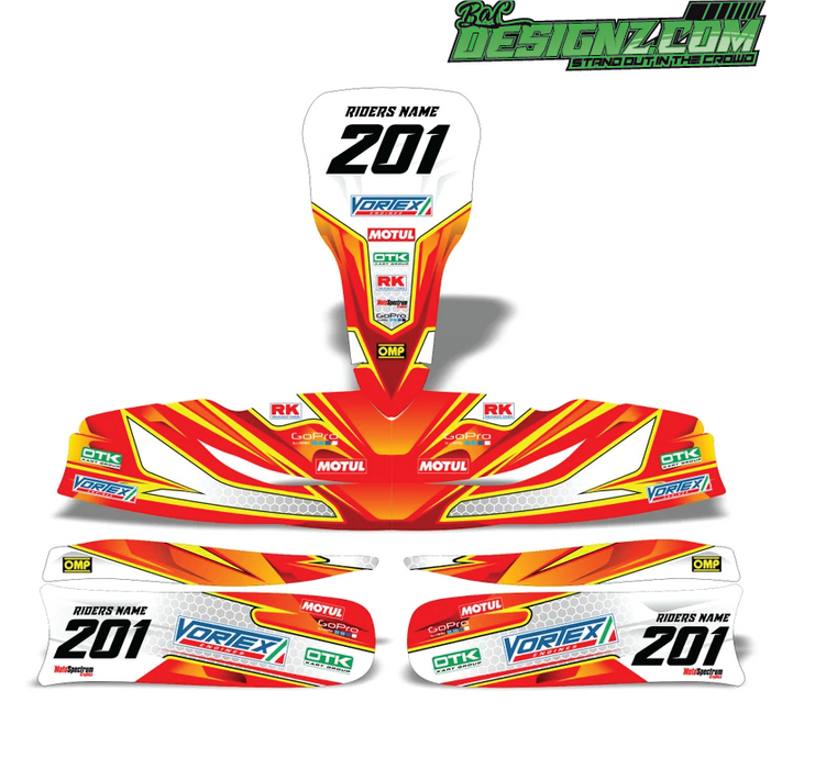 SLAY Go Kart decals & graphic kits