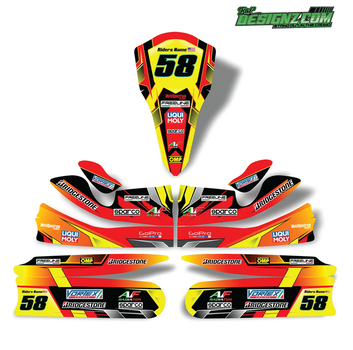 MONEY Go Kart decals & graphic kits