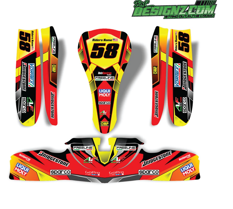 FAIRING Go Kart decals & graphic kits