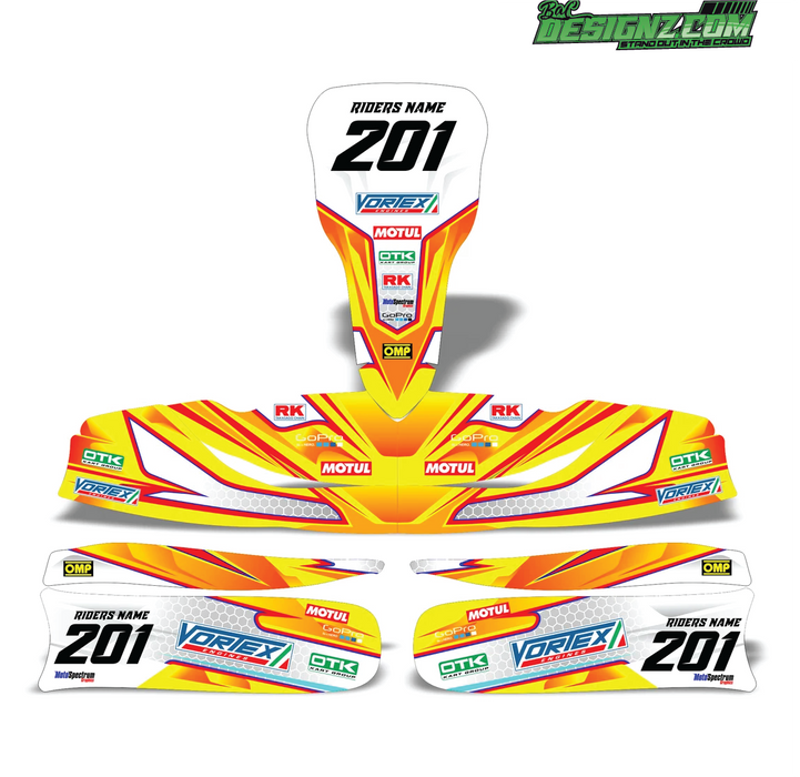 CONE Go Kart decals & graphic kits