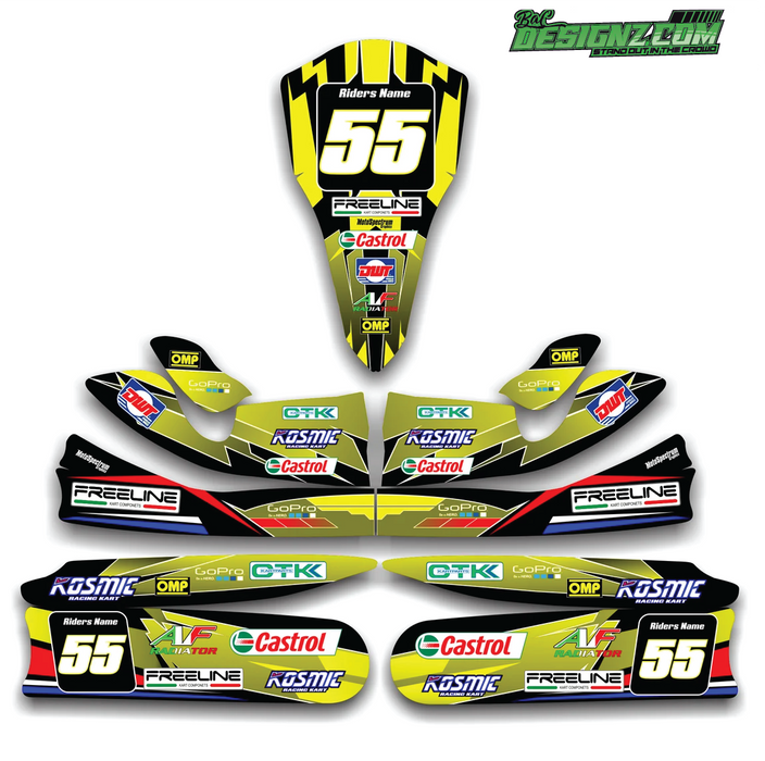 FUGAL Go Kart decals & graphic kits