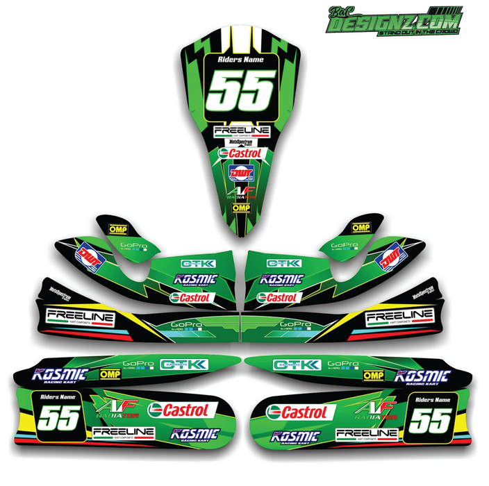 SCREW Go Kart decals & graphic kits