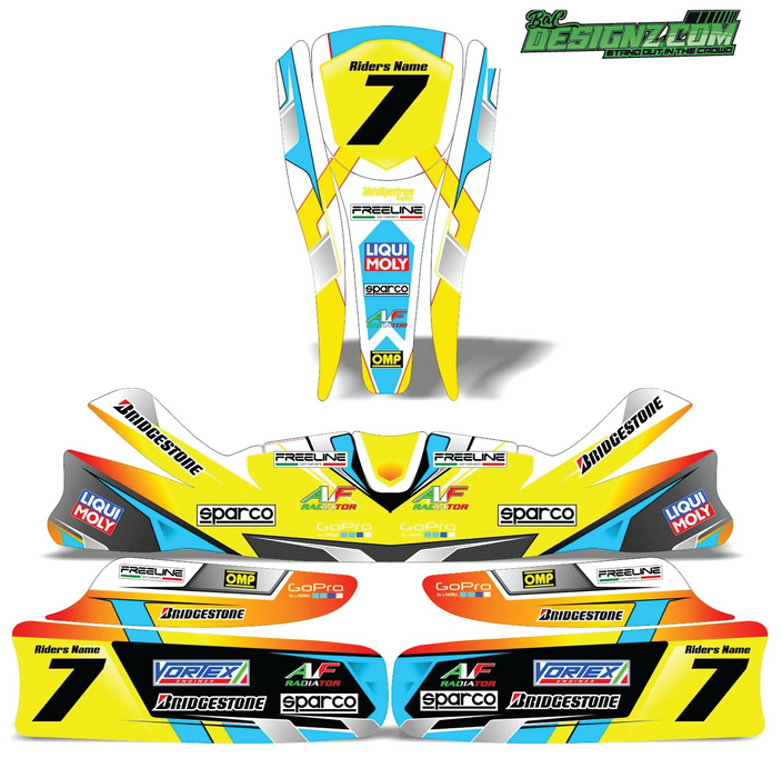 DISC Go Kart decals & graphic kits