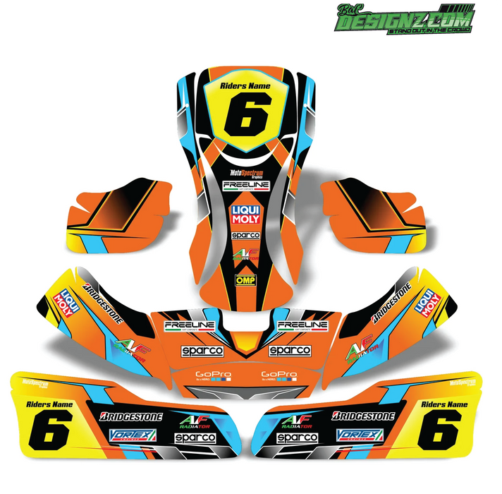 TUBE Go Kart decals & graphic kits