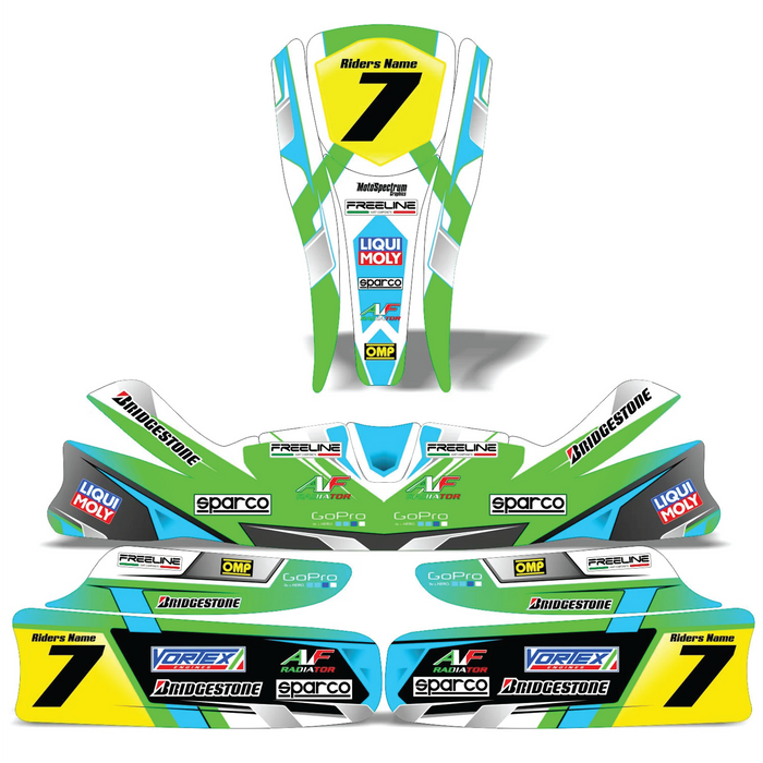 MACHINED Go Kart decals & graphic kits