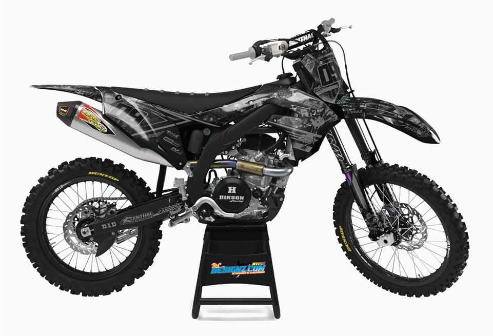 BLACKOUT design, (customizable graphic kits)