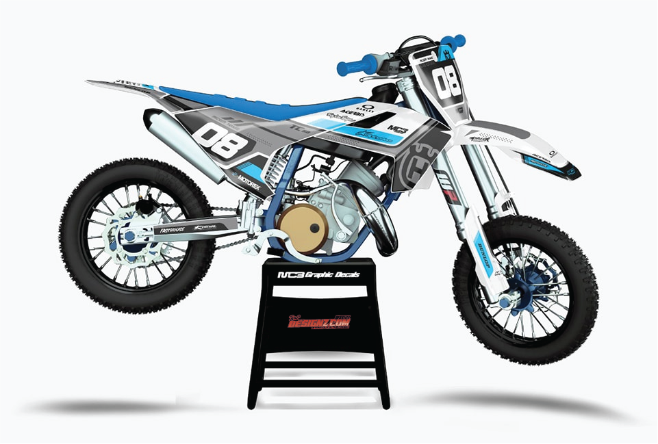 BLUE design, (customizable graphic kits)