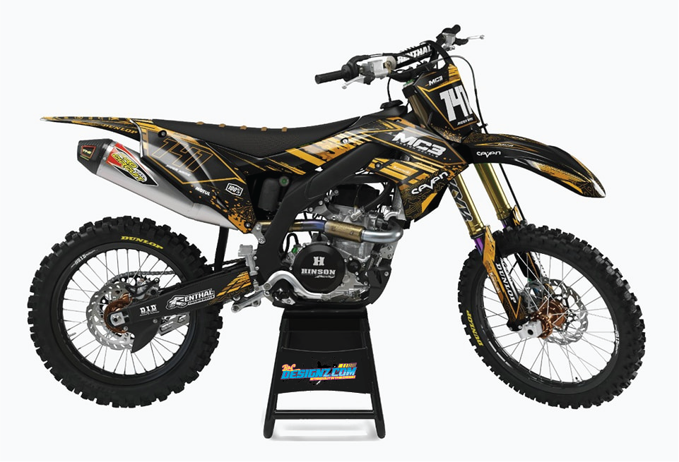 GOLD design, (customizable graphic kits)