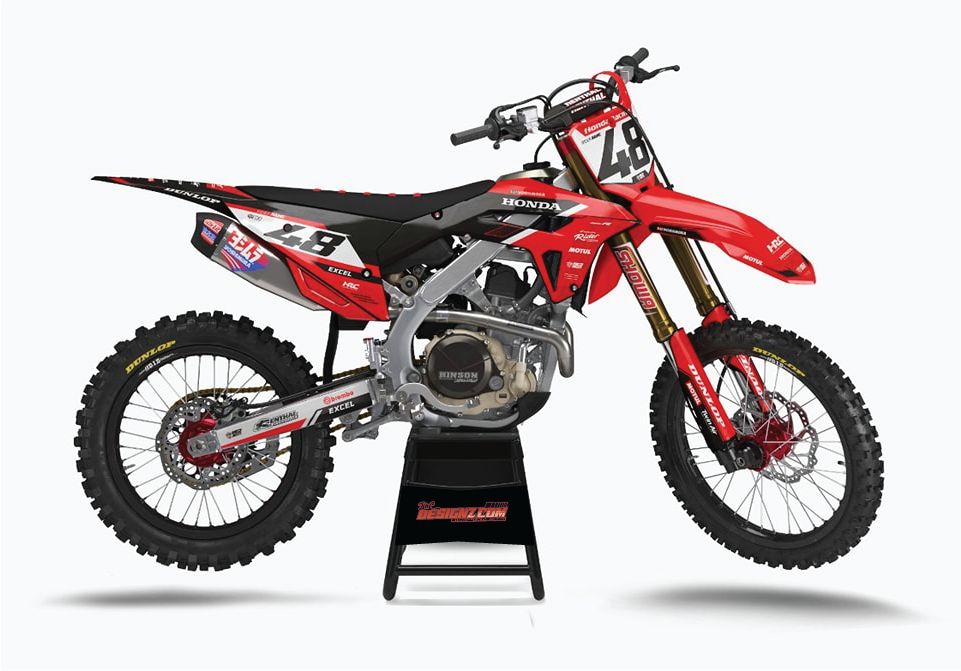 RED design, (customizable graphic kits)