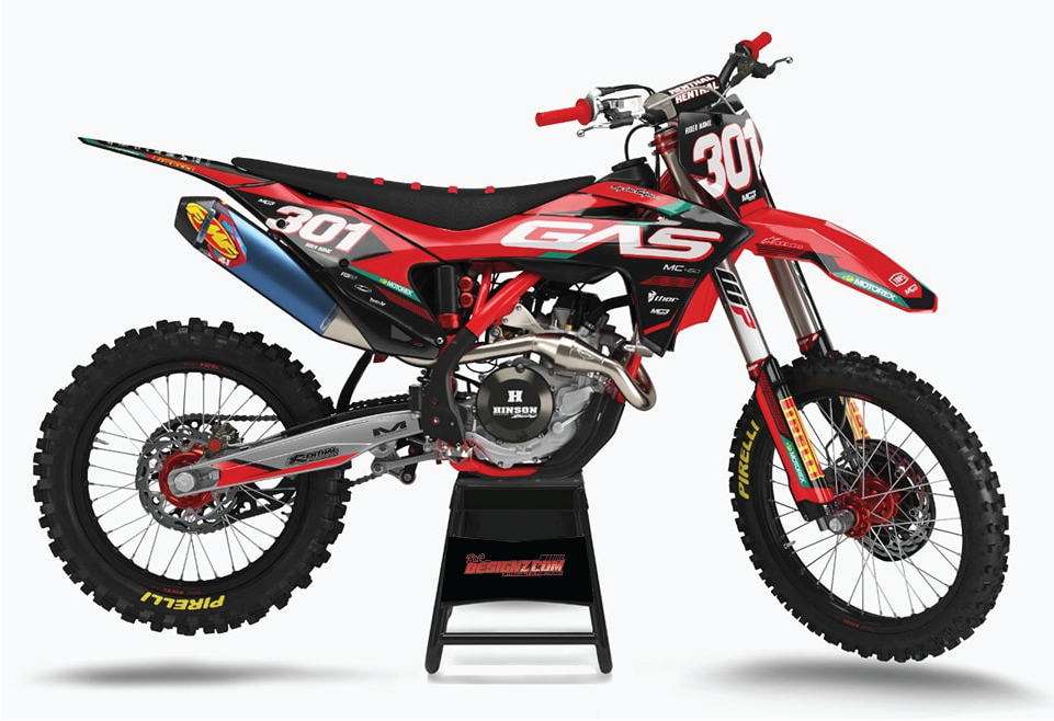 RED design, (customizable graphic kits)