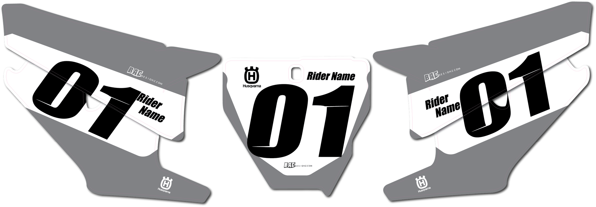 GREY Number plates