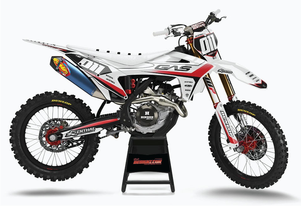 WHITE design, (customizable graphic kits)