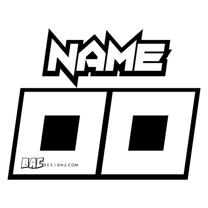 H7 design helmet I.D decals