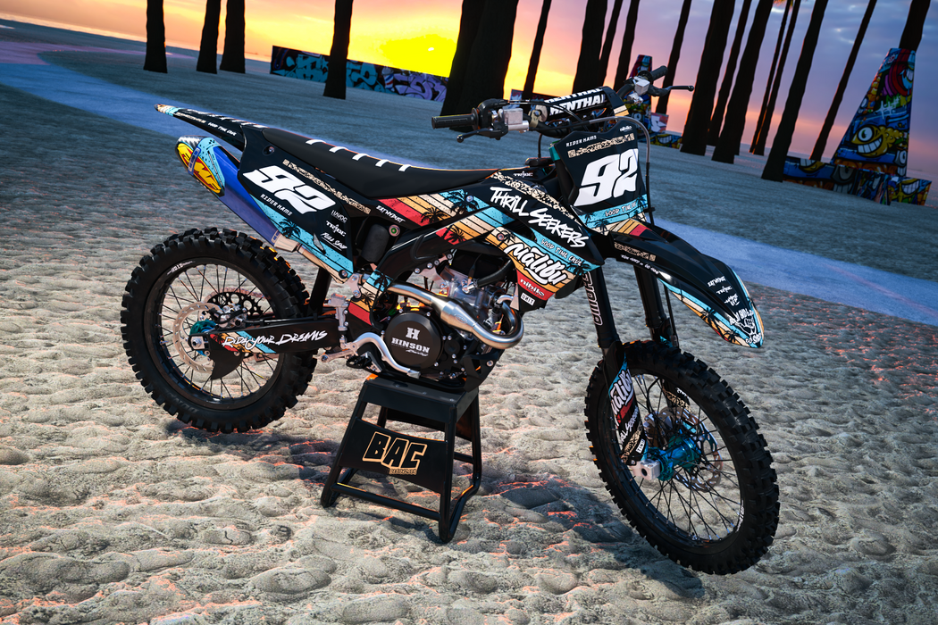 MALIBU design, (customizable graphic kits)