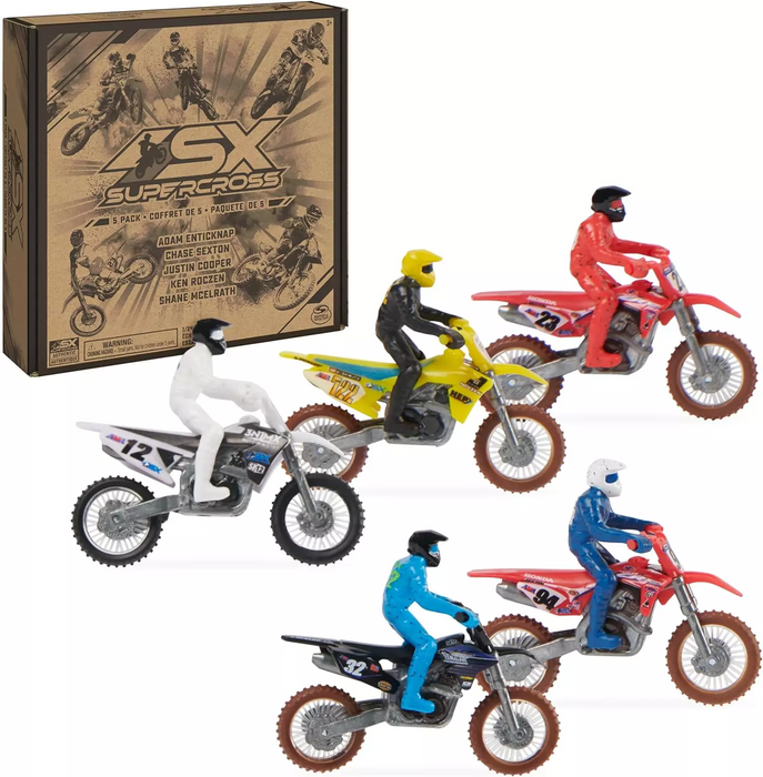 Supercross Riders and bike Pack with Gates 1:24 csale