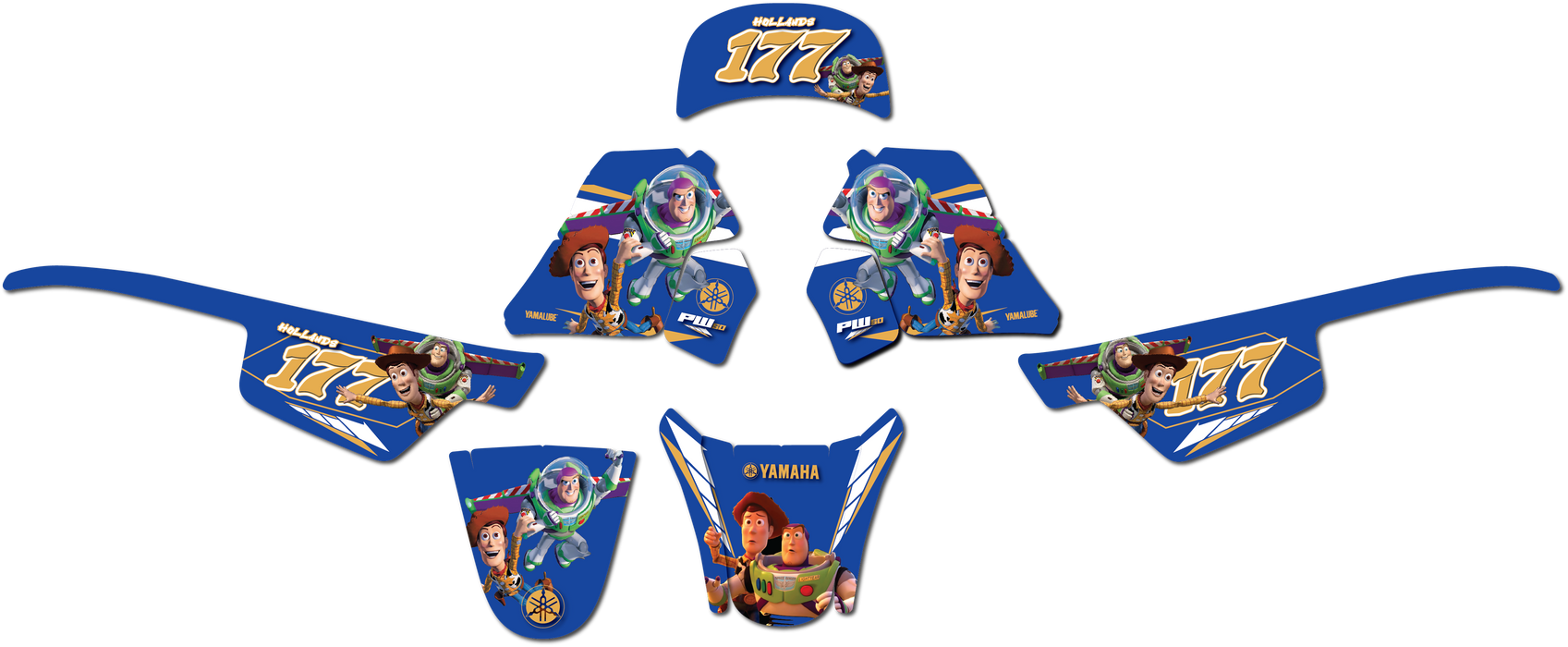TOY STORY design, (customizable graphic kits)