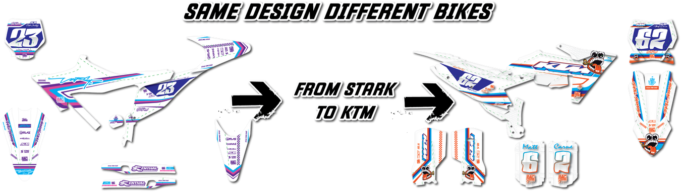 Off Road & Enduro Bike Graphics and Decal Kits