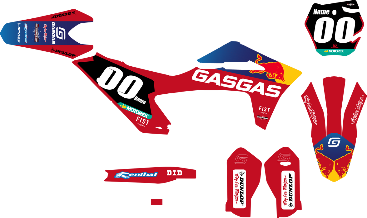 Gas Gas REPLICA FACTORY 23 design, (customizable graphic kits)