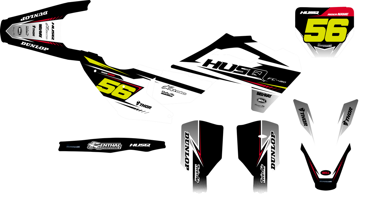 Husqvarna AXEL design, (customizable graphic kits)