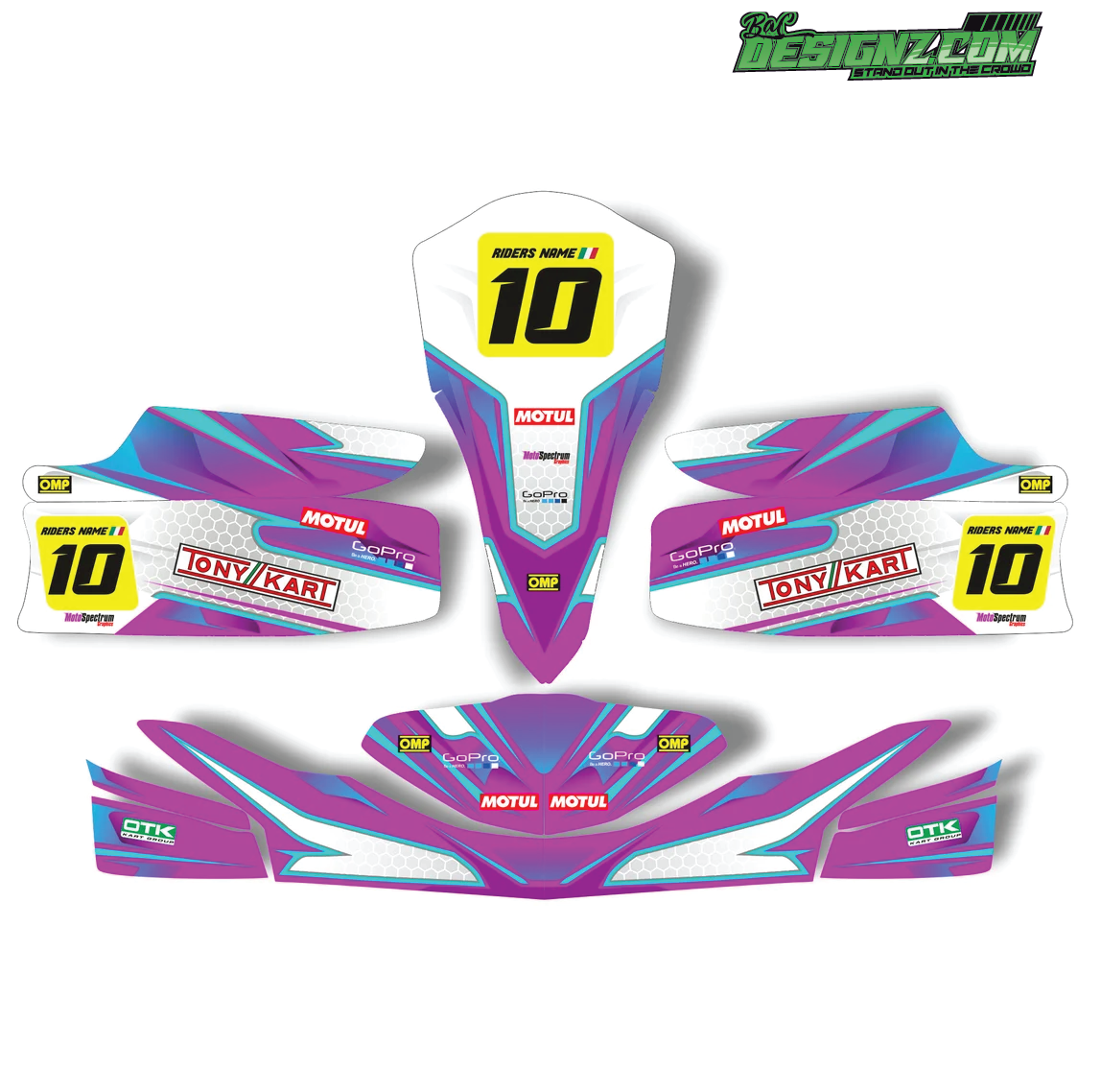SEAL Go Kart decals & graphic kits — Bac designz