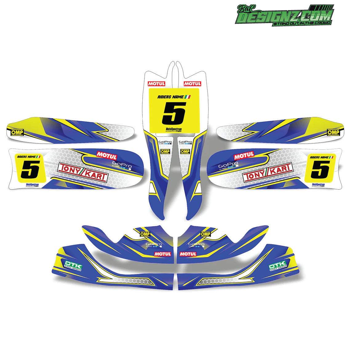SIGN Go Kart decals & graphic kits — Bac designz