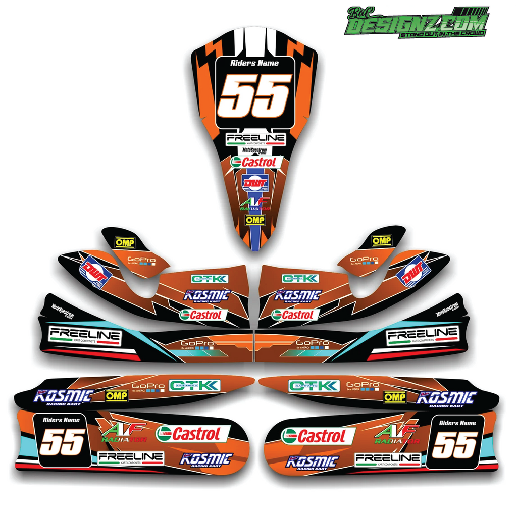 Go Kart Decals & Graphic kits — Bac designz