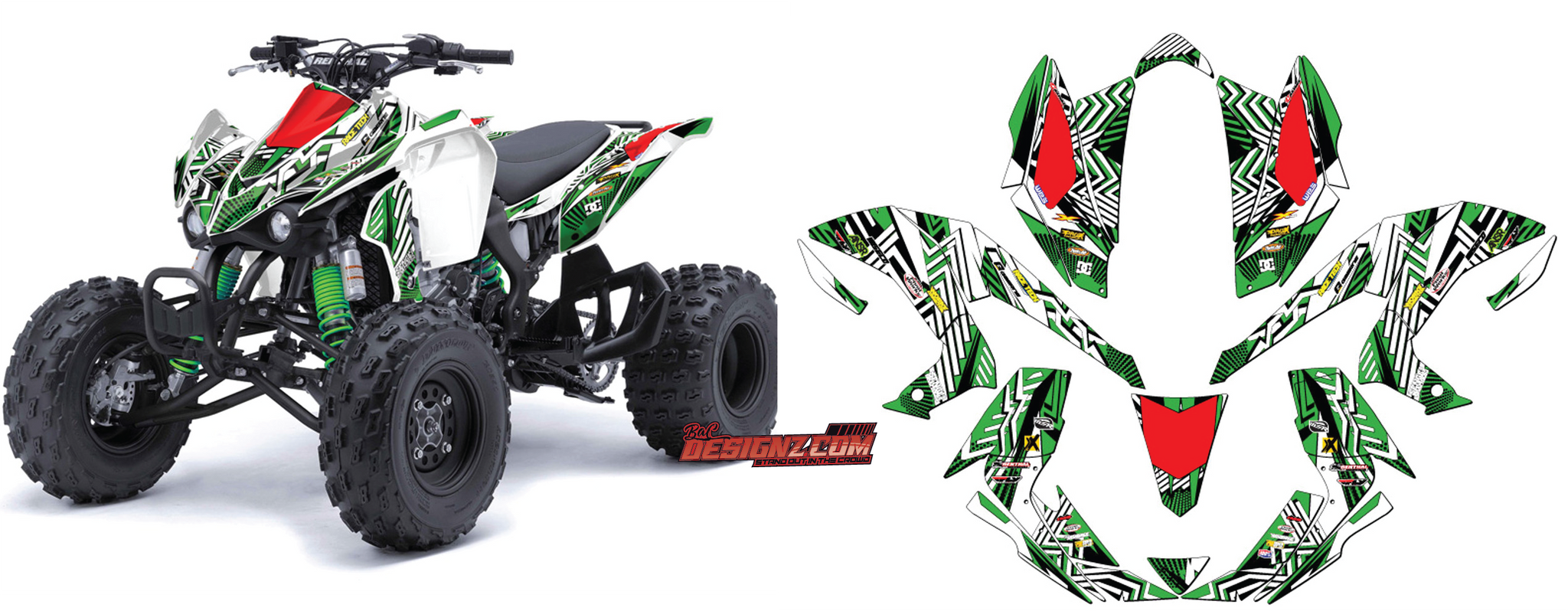 Atv Graphics Kit ATV Decals & Graphic Kits — Bac designz