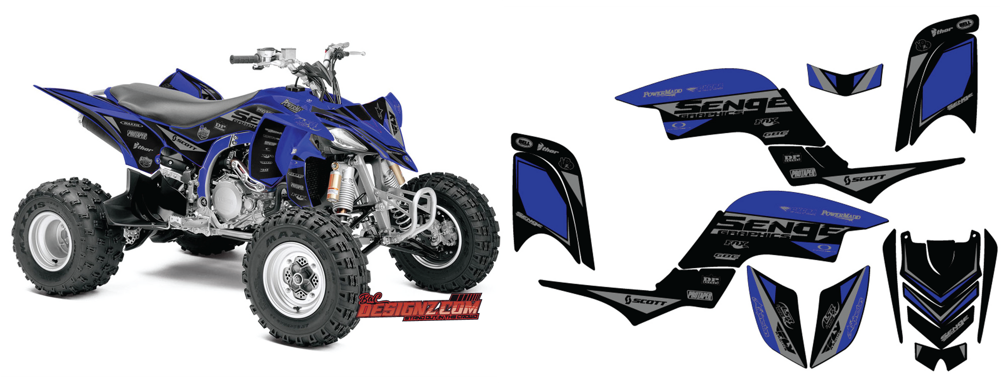 Atv Graphics Kit ATV Decals & Graphic Kits — Bac designz