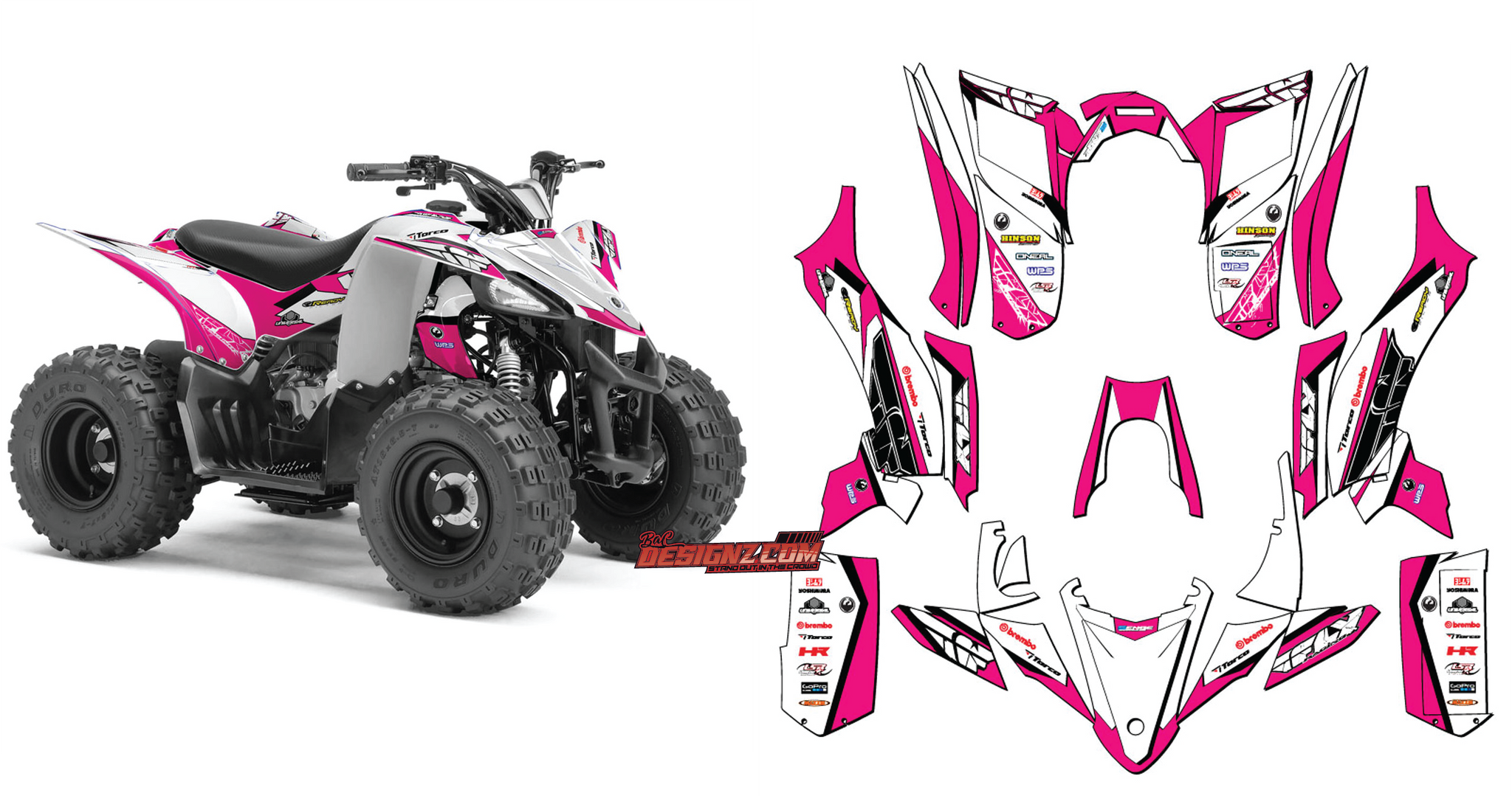 Atv Graphics Kit ATV Decals & Graphic Kits — Bac designz