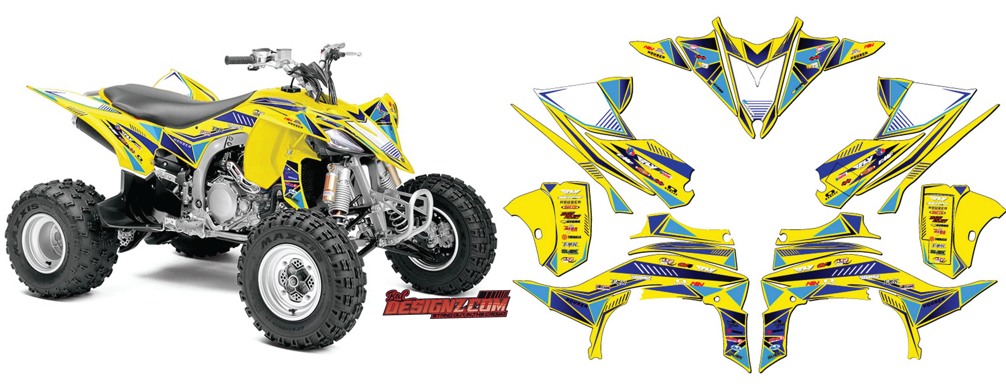 Atv Graphics Kit ATV Decals & Graphic Kits — Bac designz