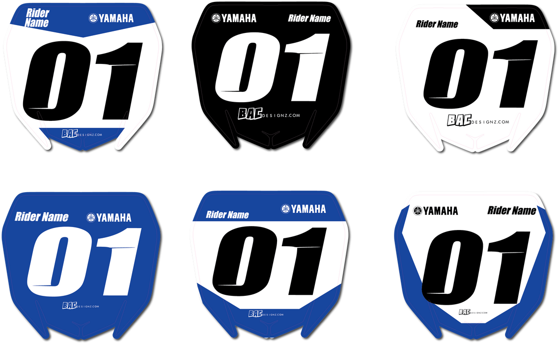 Rider I.D mini plates (Yamaha)