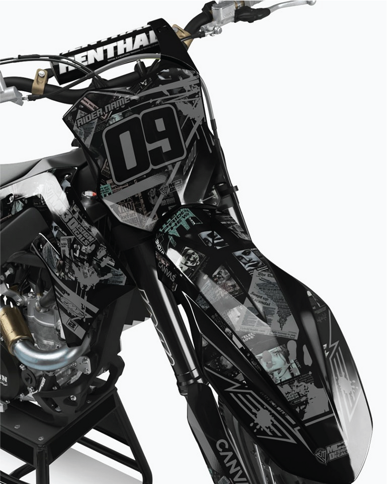 BLACKOUT design, (customizable graphic kits) — Bac designz